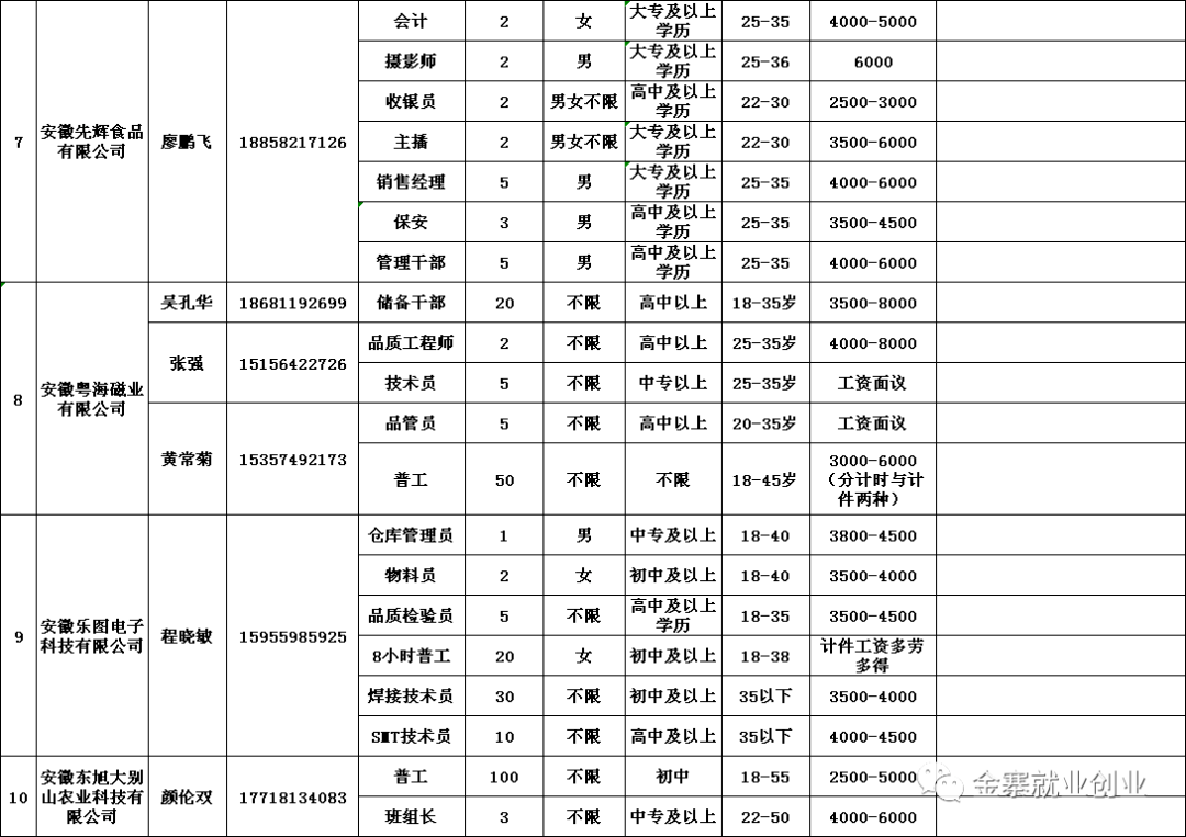 金寨在線最新招聘信息概覽，金寨在線最新招聘信息全面解析